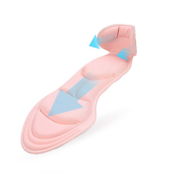 3D super confort aération 3D éponge semelle de massage et talon arrière