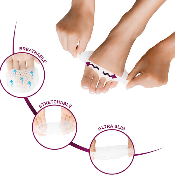 1 paire Soft gel metatartarget foot pain Reducing ball before foot tapis ZG - 83