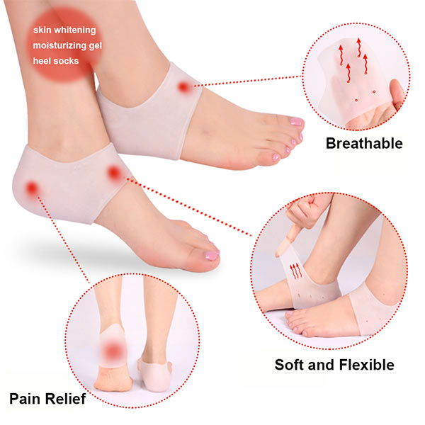 Skin Dry fissure Treatment with silicone foot
